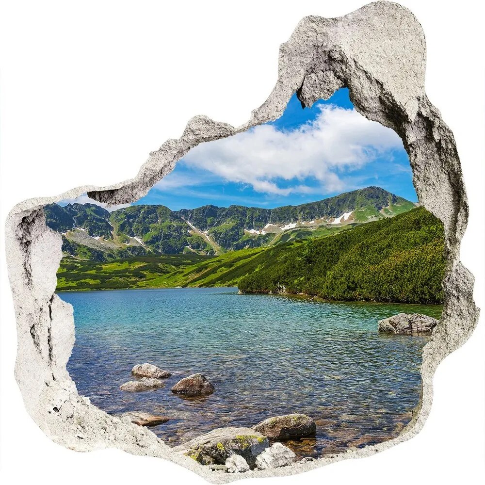 Nálepka 3D diera na stenu Tatra valley nd-p-162291569