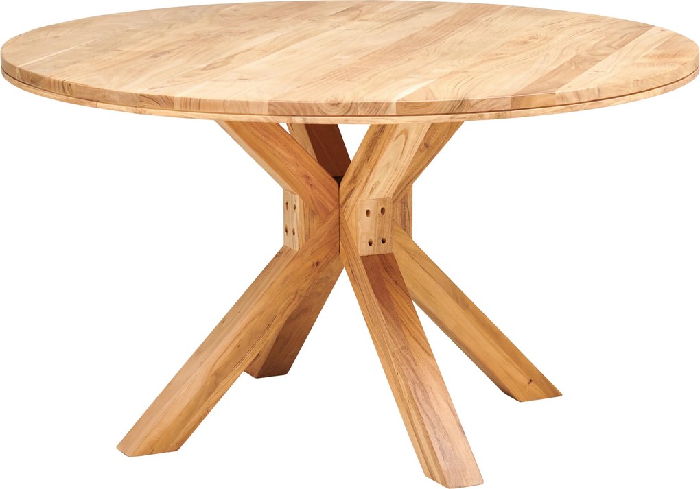 XXXLutz JEDÁLENSKÝ STÔL, akácia, farba akácie, 140/140/76 cm P & B - Stoly - 001630027701