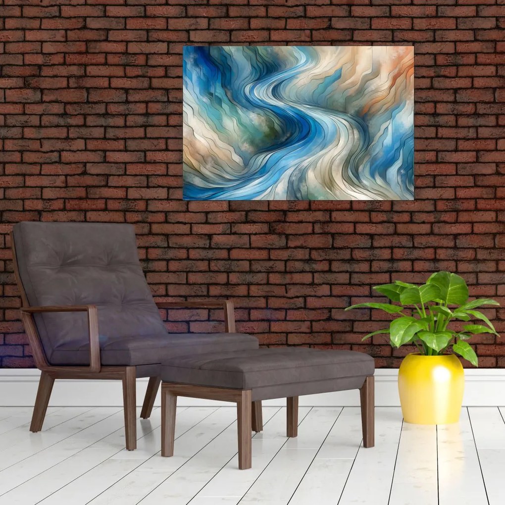 Obraz - Abstraktný prúd (90x60 cm)