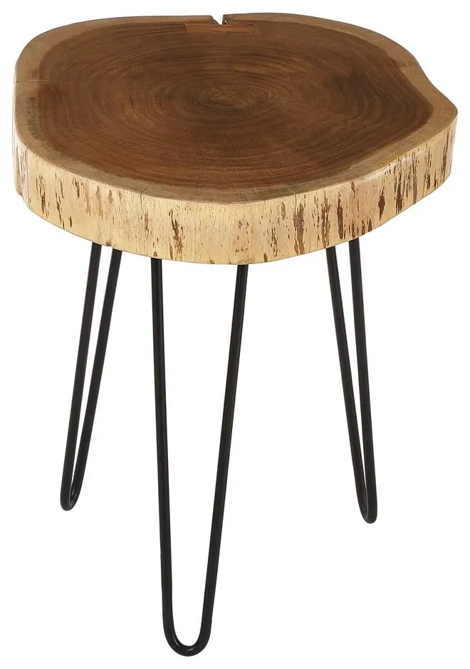 Odkladací stolík s doskou z akácie 46x48 cm Nandri – Premier Housewares