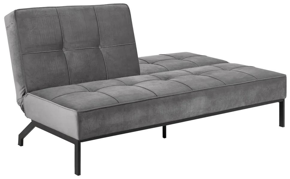 Dizajnová rozkladacia sedačka Amadeo, 198 cm, tmavosivá