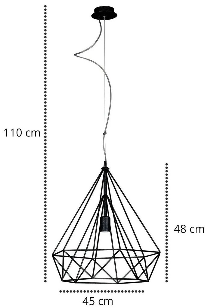 Závesné svietidlo Fusion, 1x drôtené tienidlo (výber z 3 farieb), t