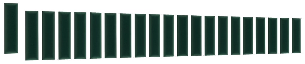 Set 20 čalúnených panelov Quadra 210x90x60 cm (zelená). Akcia -14%. Vlastná spoľahlivá doprava až k Vám domov. 1052007