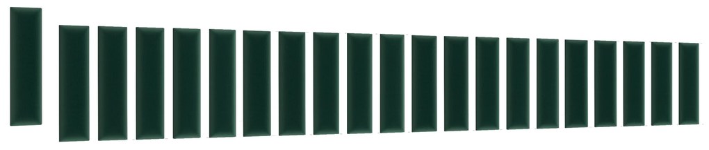 Set 20 čalúnených panelov Quadra 210x90x60 cm (zelená). Akcia -19%. Vlastná spoľahlivá doprava až k Vám domov. 1052007