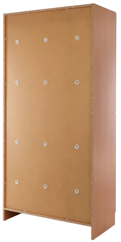 Drevená šatníková skrinka Visio - 6 boxov, 90 x 45 x 185 cm, cylindrický zámok, buk