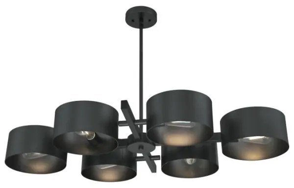 Westinghouse 63688 - Luster na tyči ZARO 6xE27/60W/230V