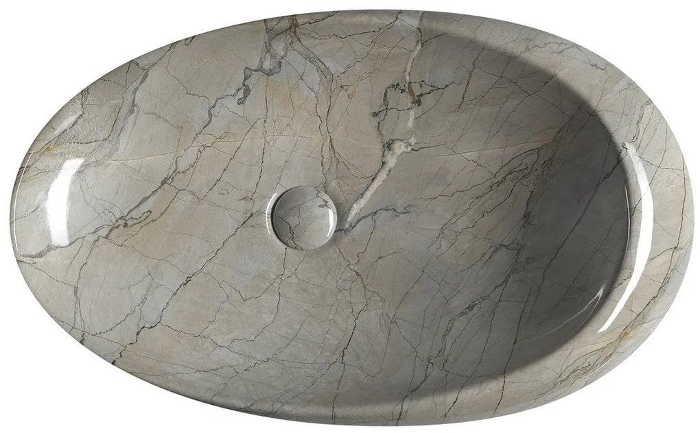 Sapho Sapho, DALMA keramické umývadlo 68x16,5x44 cm, grigio, MM313