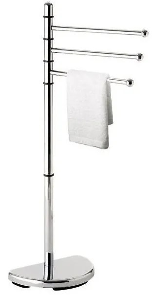 Gedy - Stojan s vešiakom na uteráky HIBISCUS 90,5 cm lesklý chróm