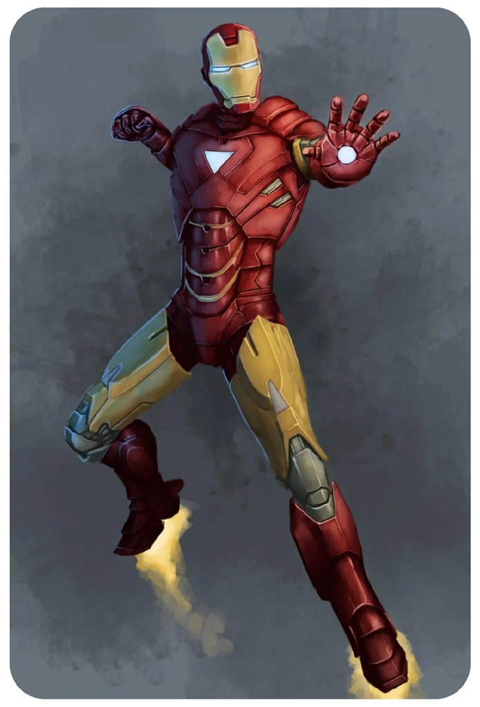 Textilná nálepka na stenu "Ironman"