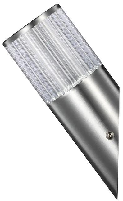 PLX Vonkajšie nástenné LED osvetlenie WINNIPEG, 3,6W, studená biela, satinované, IP54