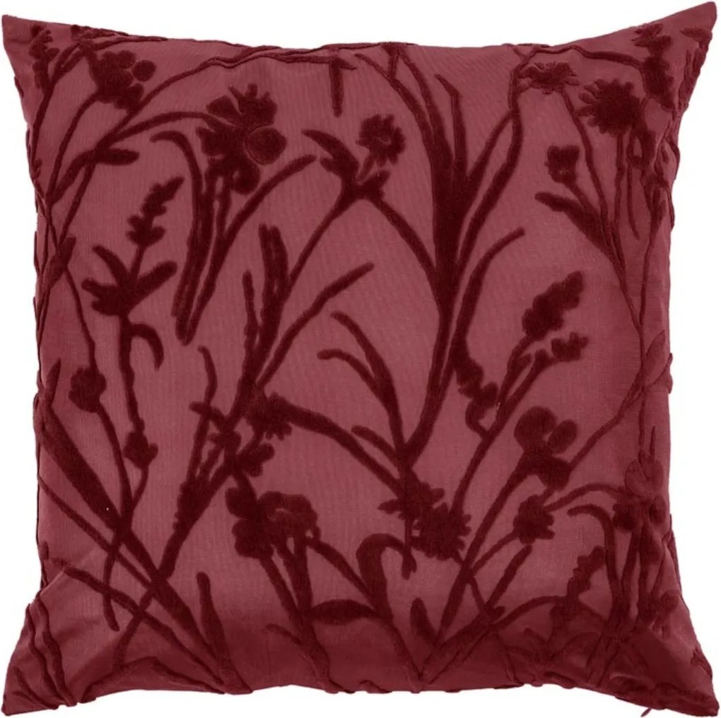 Dekoratívny vankúšik IRINA 45x45 cm, vínový