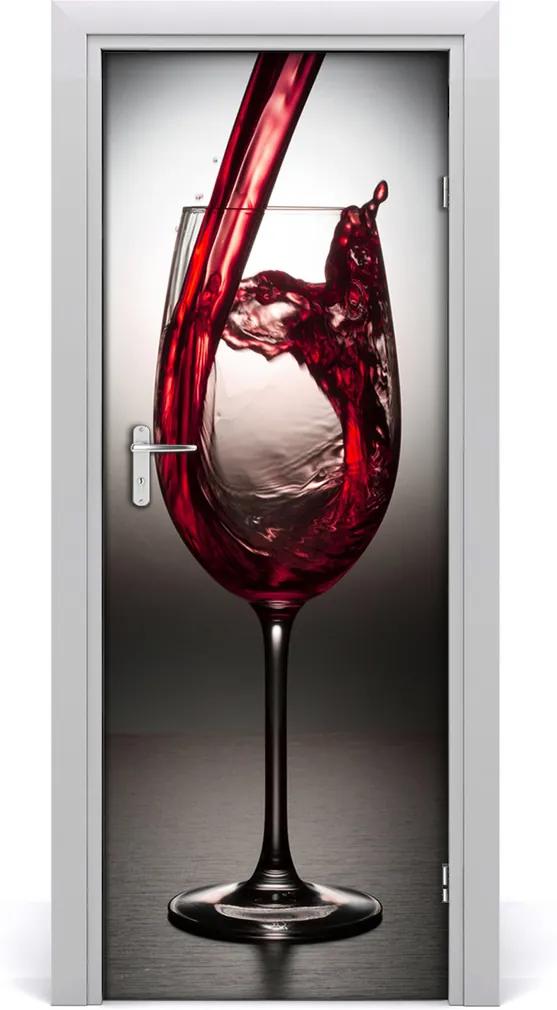 Fototapeta na dvere samolepiace  Červené víno