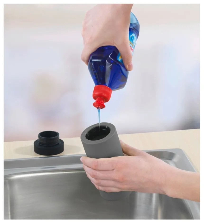 Sivý zásobník na čistiaci prostriedok Wenko Squeeze, 250 ml