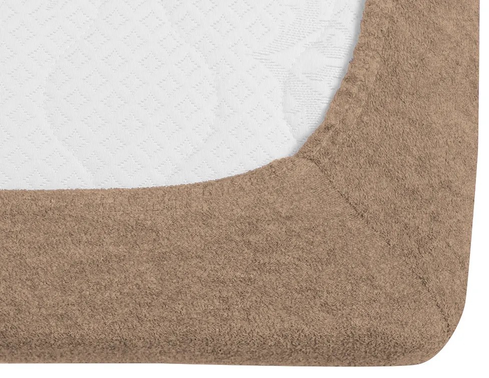 Froté plachta svetlohnedá 180x200 cm