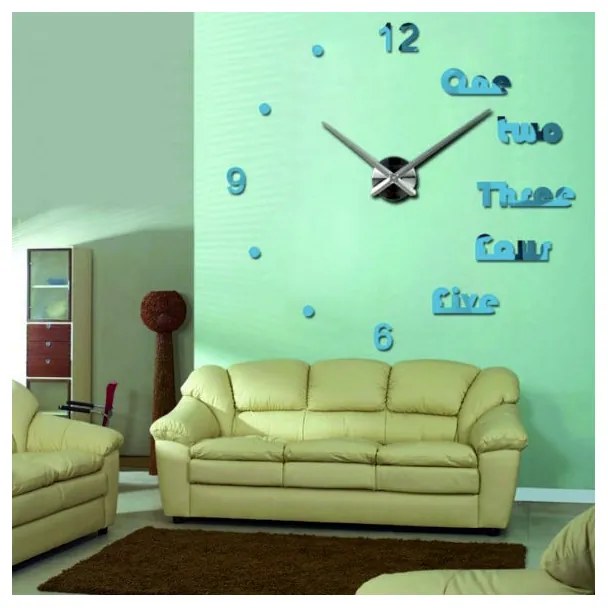 Moderné hodiny na stenu DIY DRIWAL l 3D HODINY 12S039