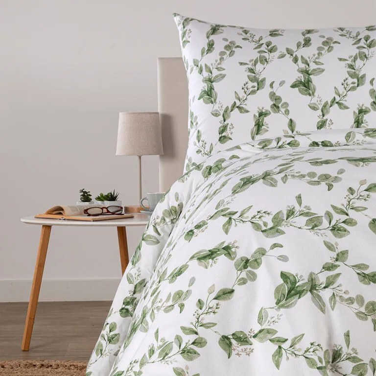 Flanelové posteľné obliečky EUKALYPTUS