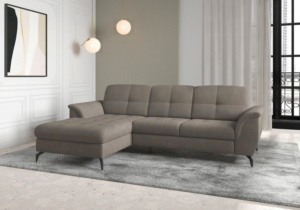XXXLutz ROHOVÁ SEDAČKA, textil, bahenná hnedá Sit & More - Sedačky - 000144013352