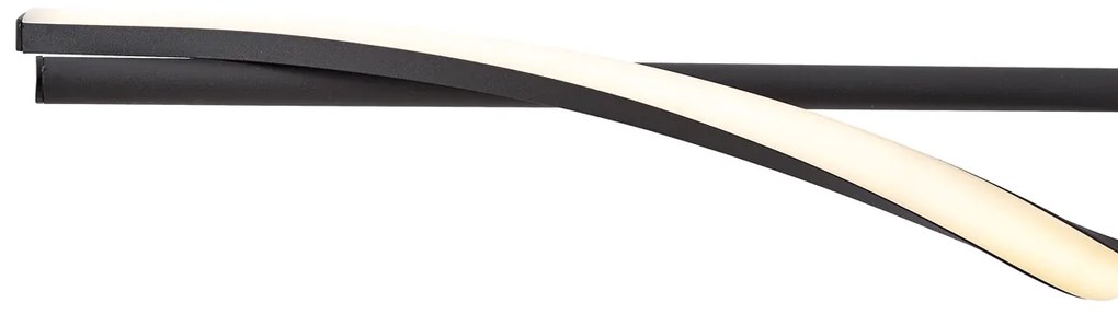 Dizajnové závesné svietidlo čierne 110 cm vrátane LED 3-stupňové stmievateľné - Wokkel