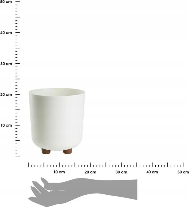 Plastový květináč na nožičkách Terra 21x19,3 cm - výber z 6 prevedení