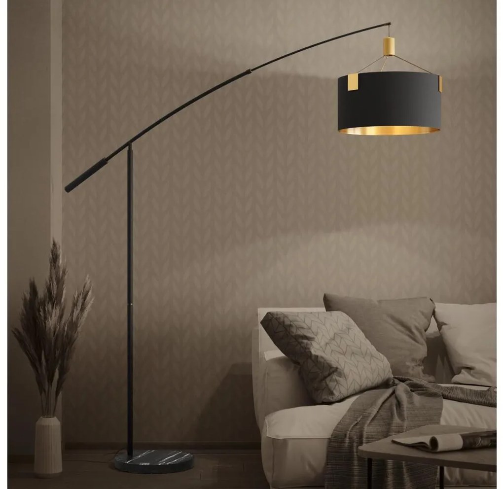 Eglo 39966 - Stojacia lampa TORTOLA 3xE27/40W/230V čierna/zlatá