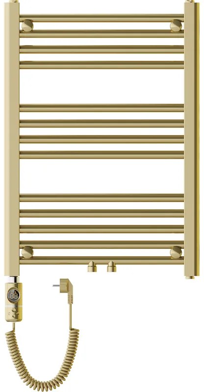 Mexen Mars, elektrické vykurovacie teleso 700 x 500 mm, 300 W, zlatá lesklá, W110-0700-500-2300-50