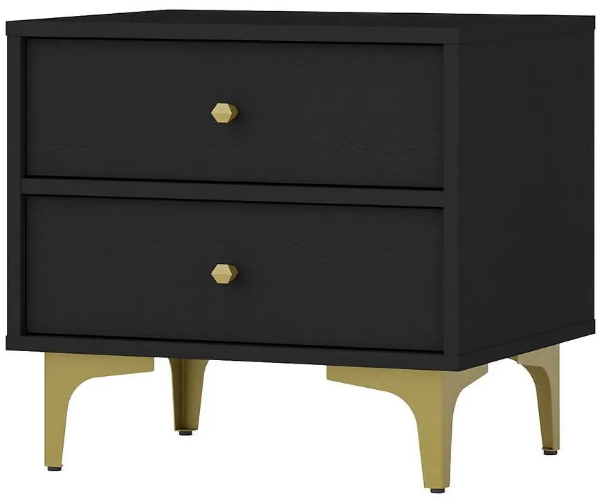 Nočný Stolík Tokyo 1 2S čierny grafit 801