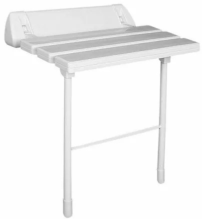 SAPHO A0020301 Handicap sklopné sedátko do sprchového kúta s podperou, biela