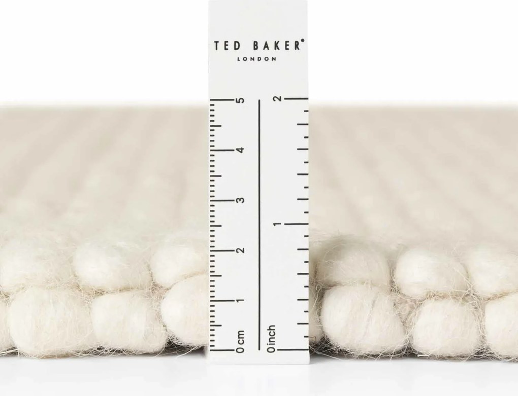 Ted Baker, Kusový koberec Ted Baker Richmond 106365 Biela kruh, 200x200, biela, detská izba