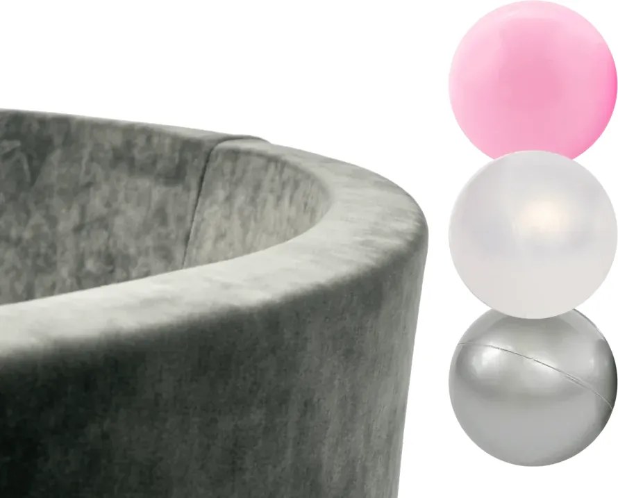 Suchý bazén s guličkami velvet 90 x 30 + 150 guličiek pre dievča