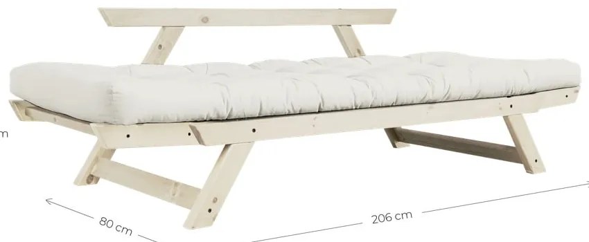 Rozkladacia pohovka so svetlobéžovým poťahom Karup Design Bebop Natural/Natural