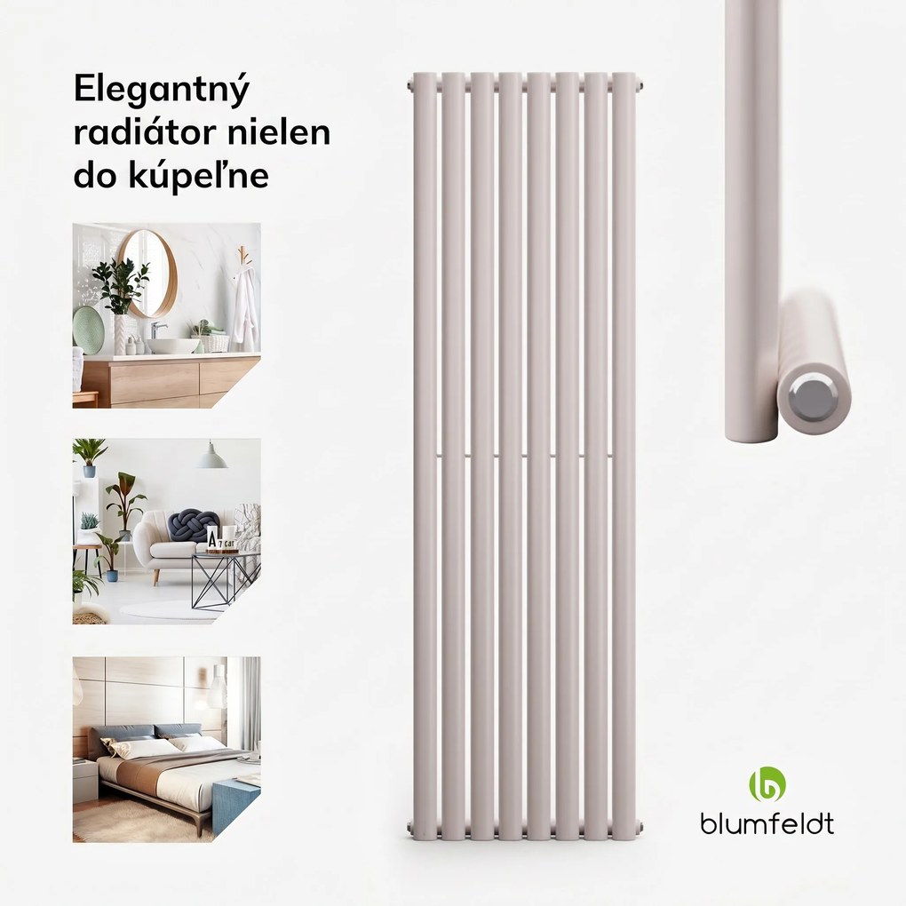 Blumfeldt Tallheo, 47 x 160, radiátor, rúrkový radiátor, 728 W, teplá voda, 1/2