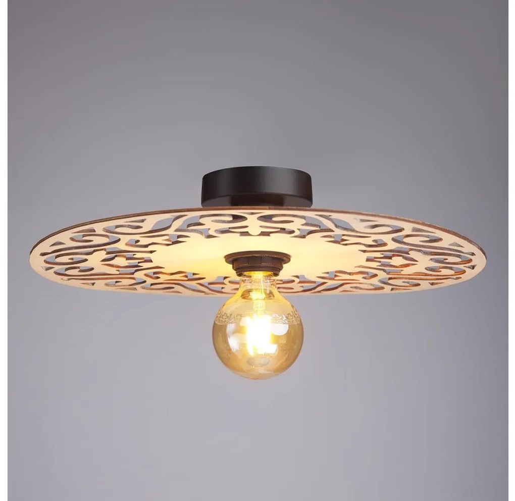 Prisadený luster FALCO 1xE27/60W/230V pr. 40 cm béžová