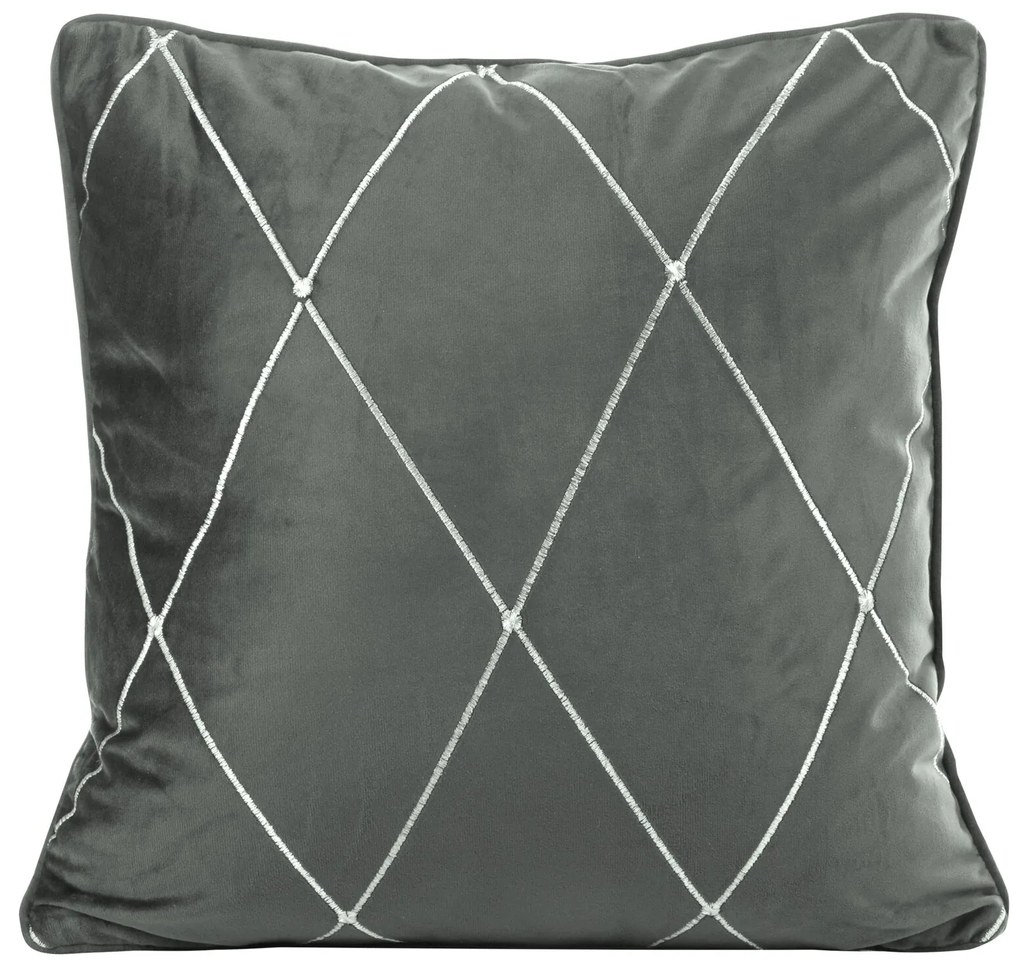 DEKORAČNÁ OBLIEČKA NA VANKÚŠ PIERRE CARDIN MARGO 45X45 CM SIVÁ