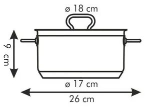 TESCOMA Kastról HOME PROFI s pokrievkou ø18 cm, 2.0l , 18 cm