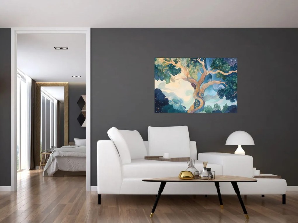 Obraz – Vesmírny strom (90x60 cm)