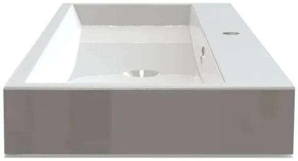 Sapho Sapho, ORINOKO umývadlo 100x42cm, liaty mramor, biela, OR100