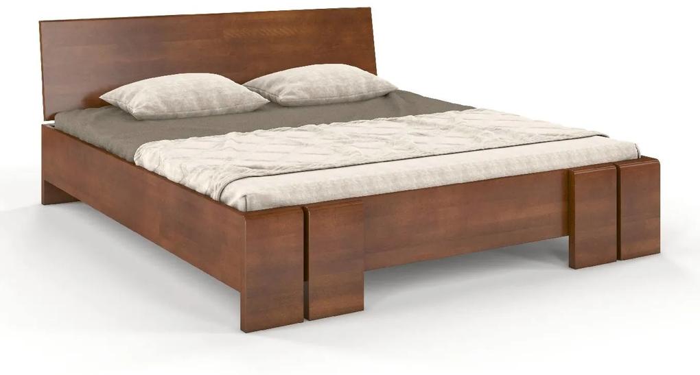 drevko Masívna posteľ Vestre Maxi buk - orech Rozmer postele: 120 x 200 cm