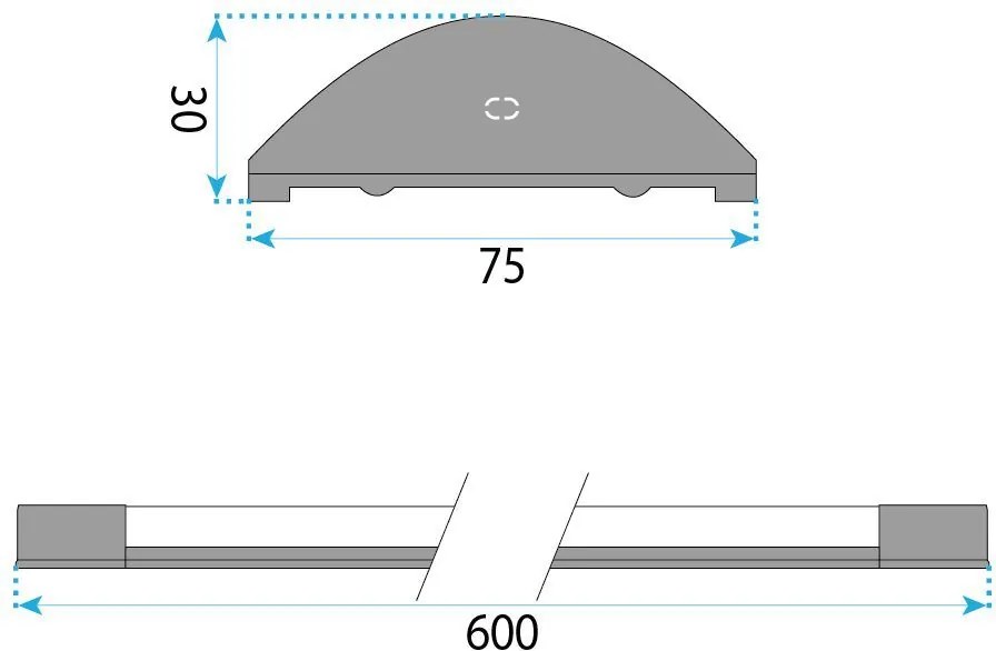 Toolight Toolight, JNH053-18N, lineárne LED svietidlo 60 cm, 18 W, 4000 K, biela, OSW-56245