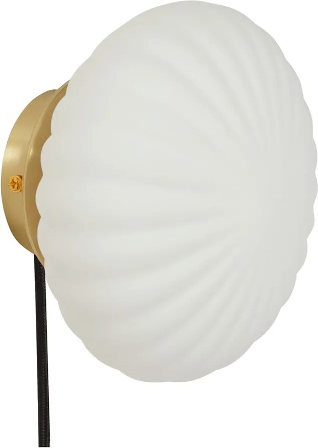 Biele nástenné svietidlo Kumu – Hübsch