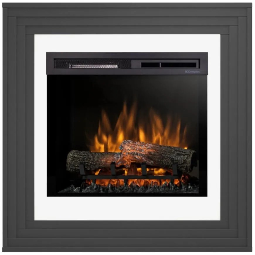 Elektrický krb Katra 23 čierny/biely
