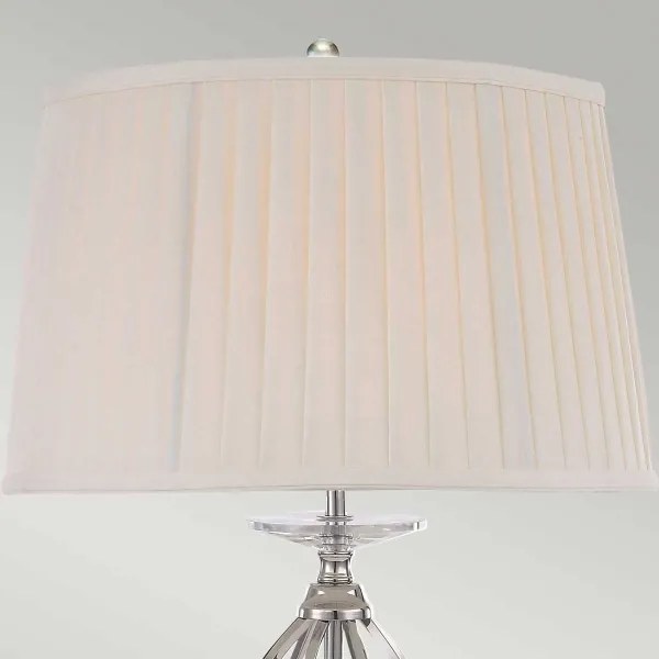 Elstead AG-TL-POL-NICKEL - Stolná lampa AEGEAN 1xE27/60W/230V lesklý chróm