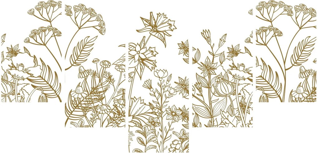 Obraz - Lúčne kvety (150x105 cm)