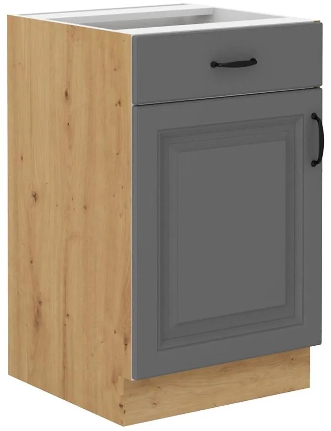 Kuchynská skrinka Stilo dustgrey/artisan 50d 1f 1s bb