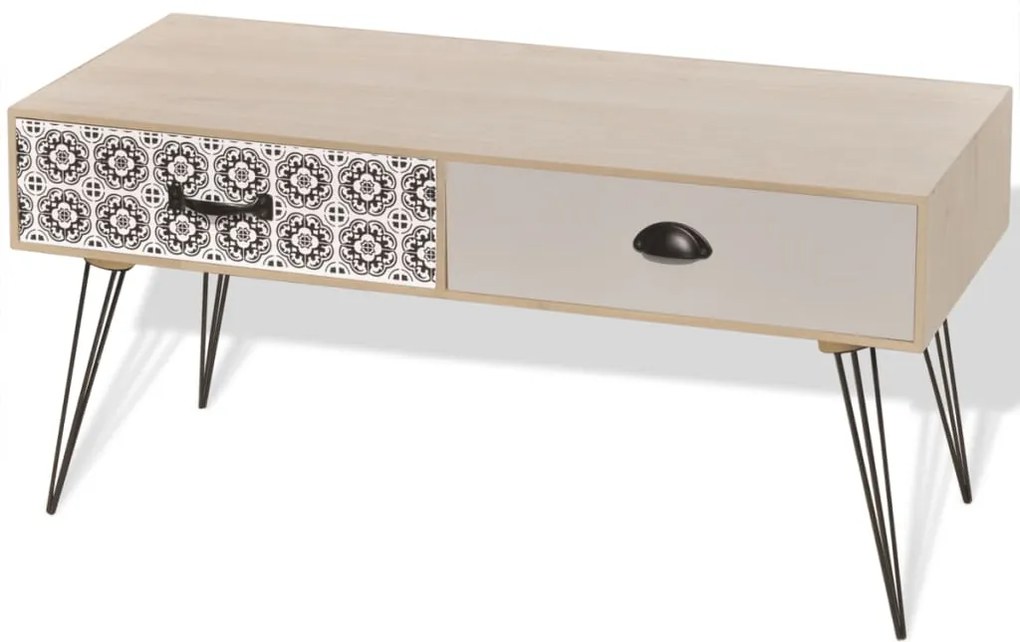 vidaXL Stolík na televízor, 100x40x35 cm, hnedý
