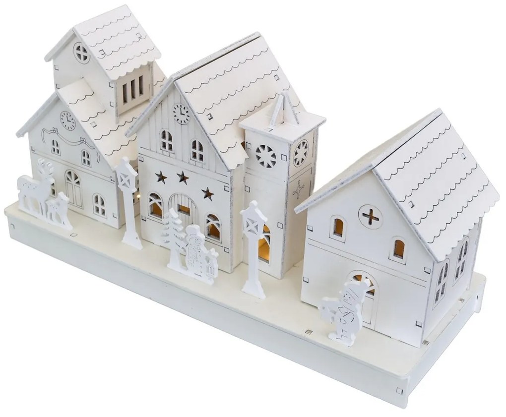 Vianočná svetelná dekorácia Village, 28 x 14 x 11cm, LED