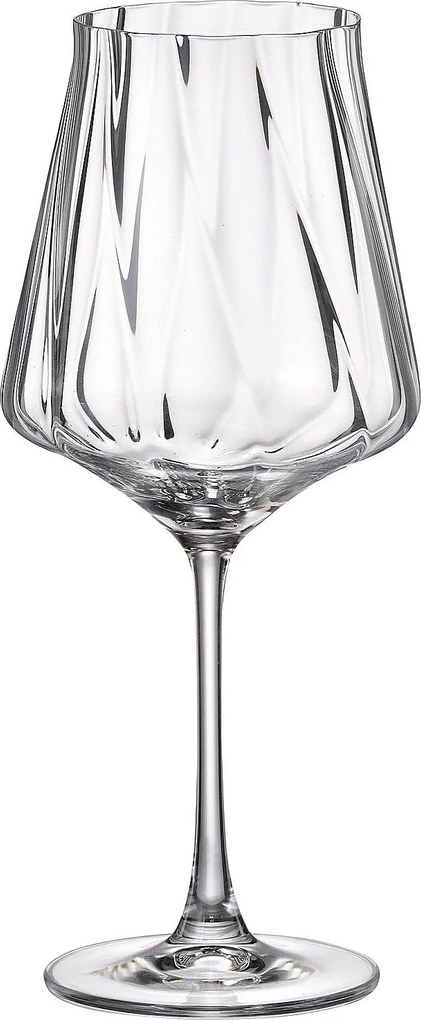 Crystal Bohemia Cettia optic poháre na víno 700 ml 6 ks