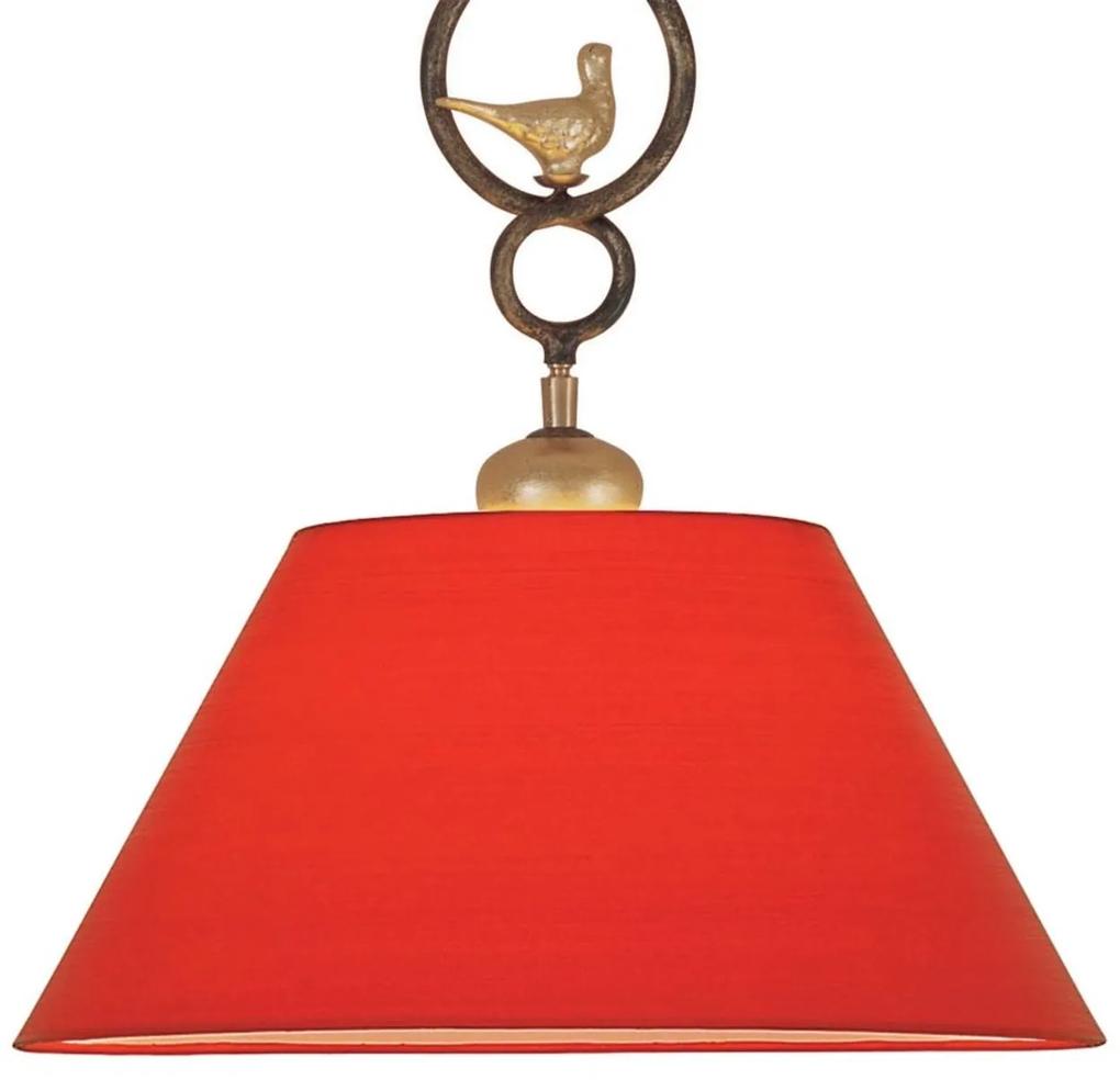 Menzel Provence Chalet – závesná lampa červená