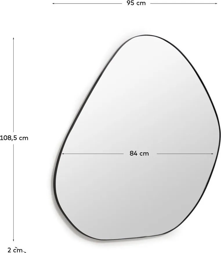 Nástenné zrkadlo 95x108,5 cm Anera – Kave Home