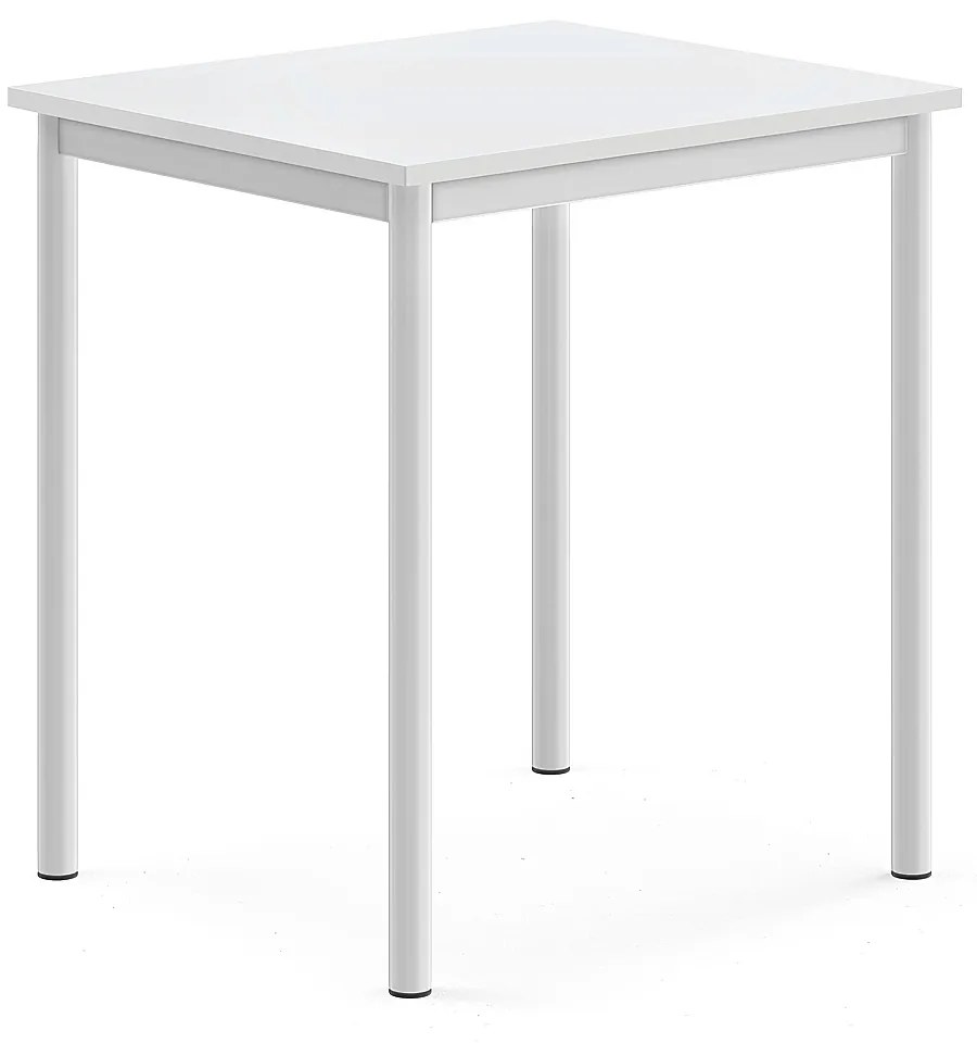 Stôl BORÅS, 700x600x760 mm, laminát - biela, biela