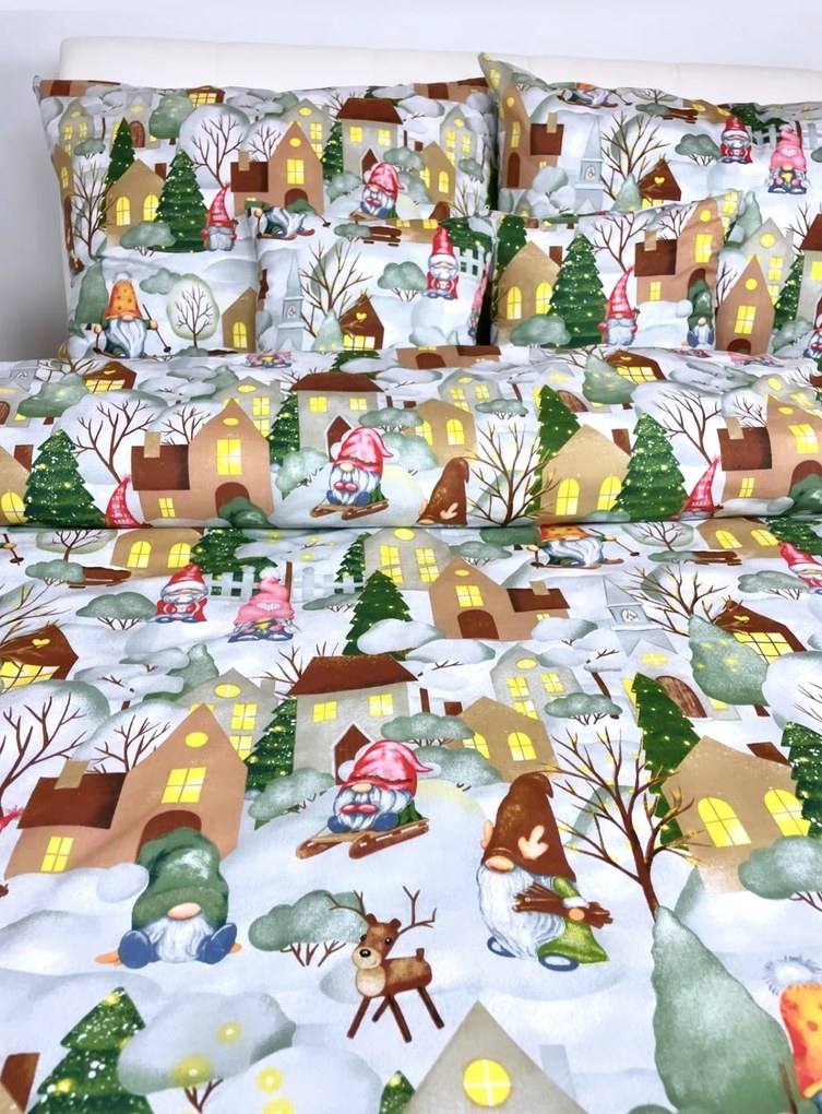 INTERMEDIC SK Vianočná posteľná obliečka Home 140x200/70x90 cm
